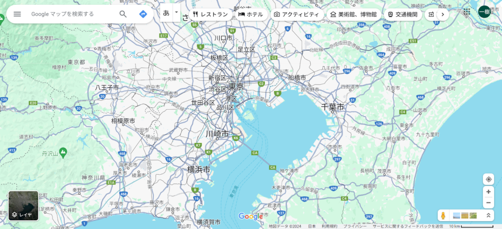 Googleマップの地図